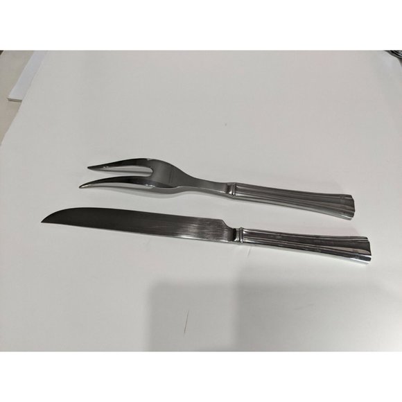 Reed & Barton BROOKSHIRE 2 Piece Carving Set Knife Fork Stainless Flatware 11" - Picture 5 of 7